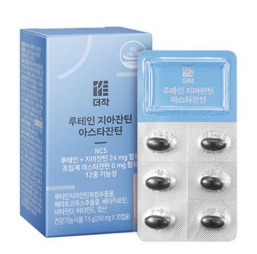 더작 루테인 지아잔틴 아스타잔틴 250mg x 30캡슐, 3개