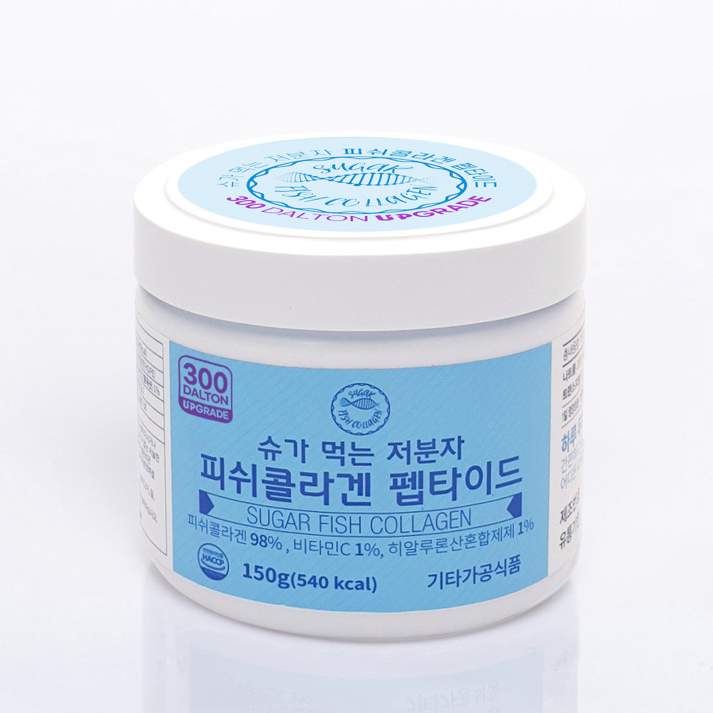 지웨이 300달톤 <b>슈가 먹는 저분자 피쉬 콜라겐 펩타이드</b> 150g, 1개