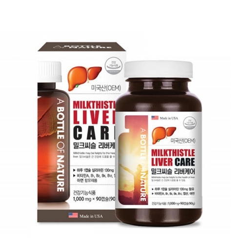 어바틀<b>오브</b>네이처 밀크씨슬 리버<b>케어</b> 1000mg x 90캡슐, 1개