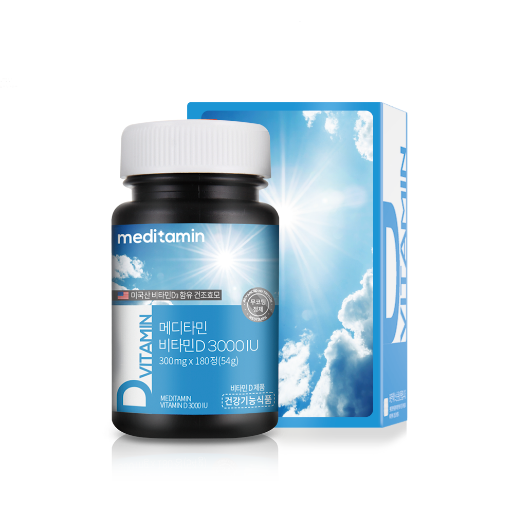 메디타민 비타민D 3000IU 300mg x 180정, 1개