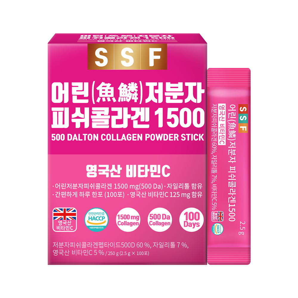 순수식품 어린 저분자 피쉬콜라겐 1500 2.5g x 100포, 2개