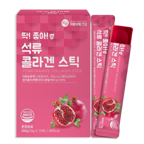 미쁨생활건강 딱좋아 석류 콜라겐 스틱 20g x 15포, 1개