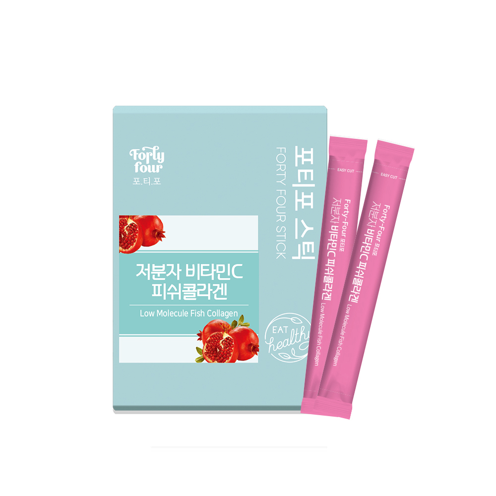 포티포 저분자 비타민C <b>피쉬콜라겐</b> 2g x 30포, 6개