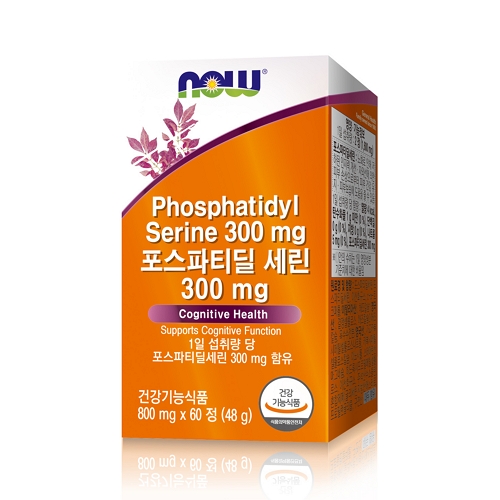 <b>나우푸드 포스파티딜 세린</b> 800mg x 60정, 3개