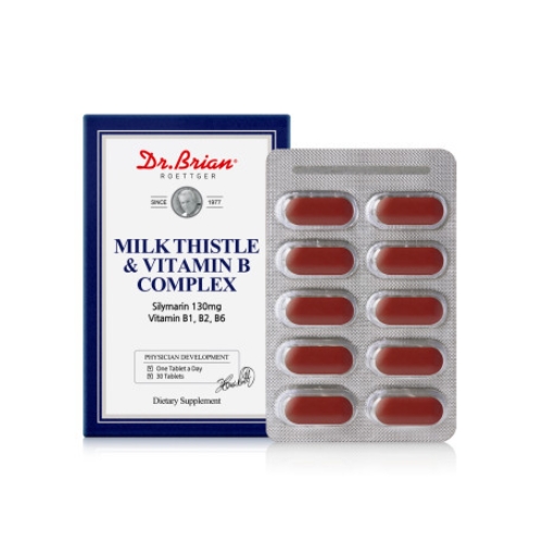 닥터브라이언 <b>밀크씨슬 앤 비타민</b>B <b>콤플렉스</b> 1200mg x 30정, 1개