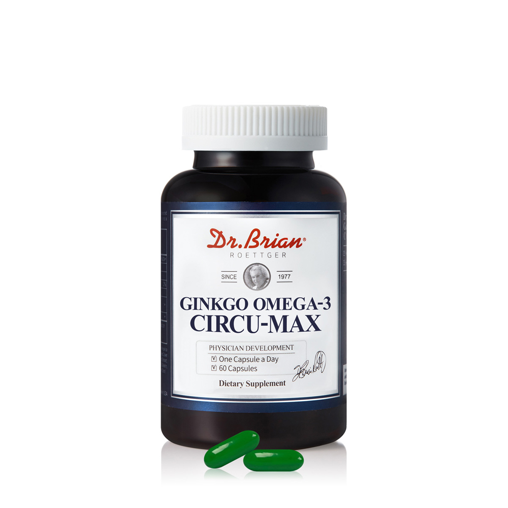 닥터브라이언 <b>징코 오메가-3 써큐맥스</b> 1200mg x 60캡슐, 3개