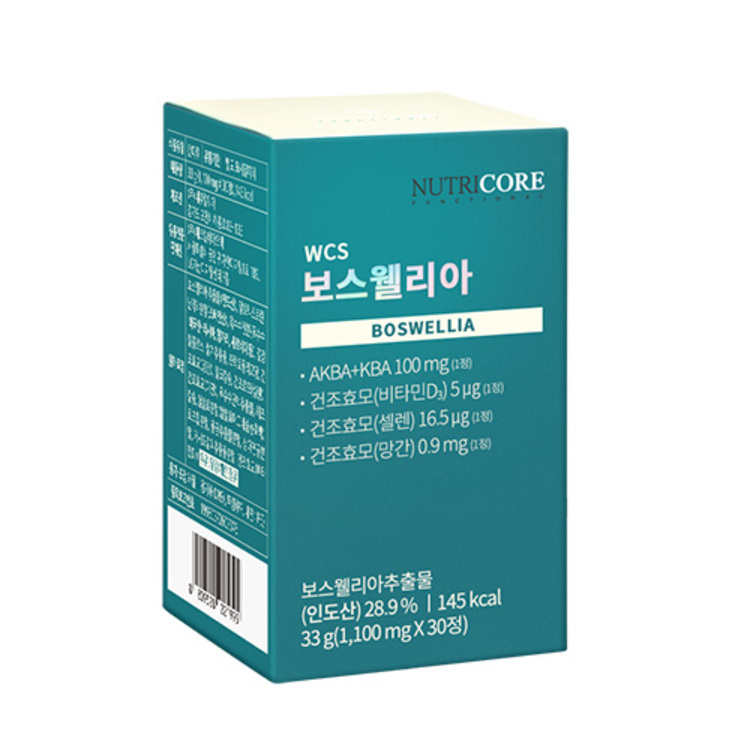 뉴트리코어 <b>보스웰리아</b> 1000mg x 30정, 5개
