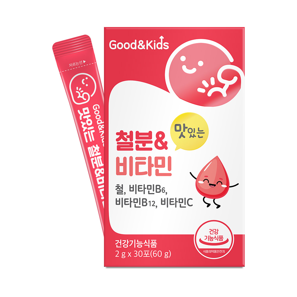 <b>내츄럴플러스</b> 굿앤<b>키즈</b> 맛있는 철분 비타민 2g x 30포, 3개