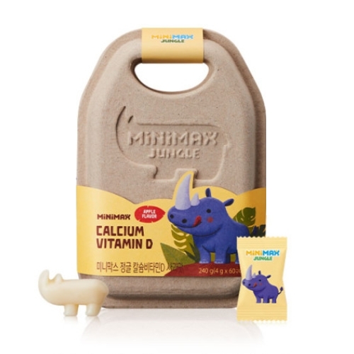 미니막스 정글 칼슘 비타민D 사과맛 4g x 60구미, 1개
