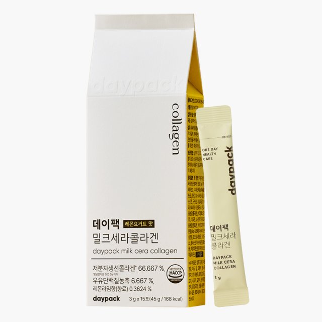 데이팩 밀크세라콜라겐 레몬요거트맛 3g x 15포, 1개