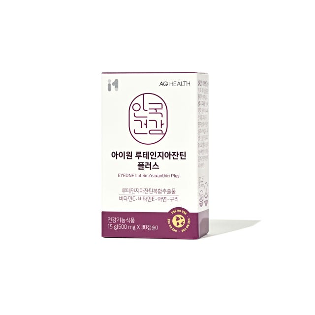 안국건강 안국 루테인 지아잔틴 플러스 500mg x 30캡슐, 1개