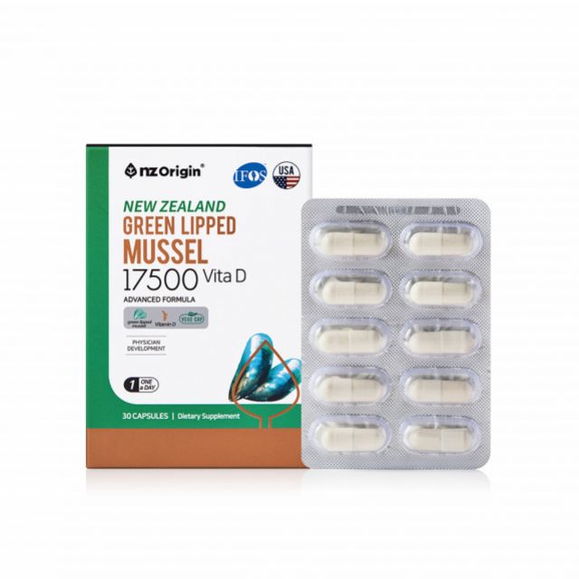 엔젯오리진 뉴질랜드 초록입홍합 17500 비타민D 710mg x 30캡슐, 1개