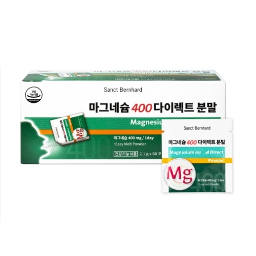 휴럼 마그네슘 400 다이렉트 분말 2.1g x 60포, 1개