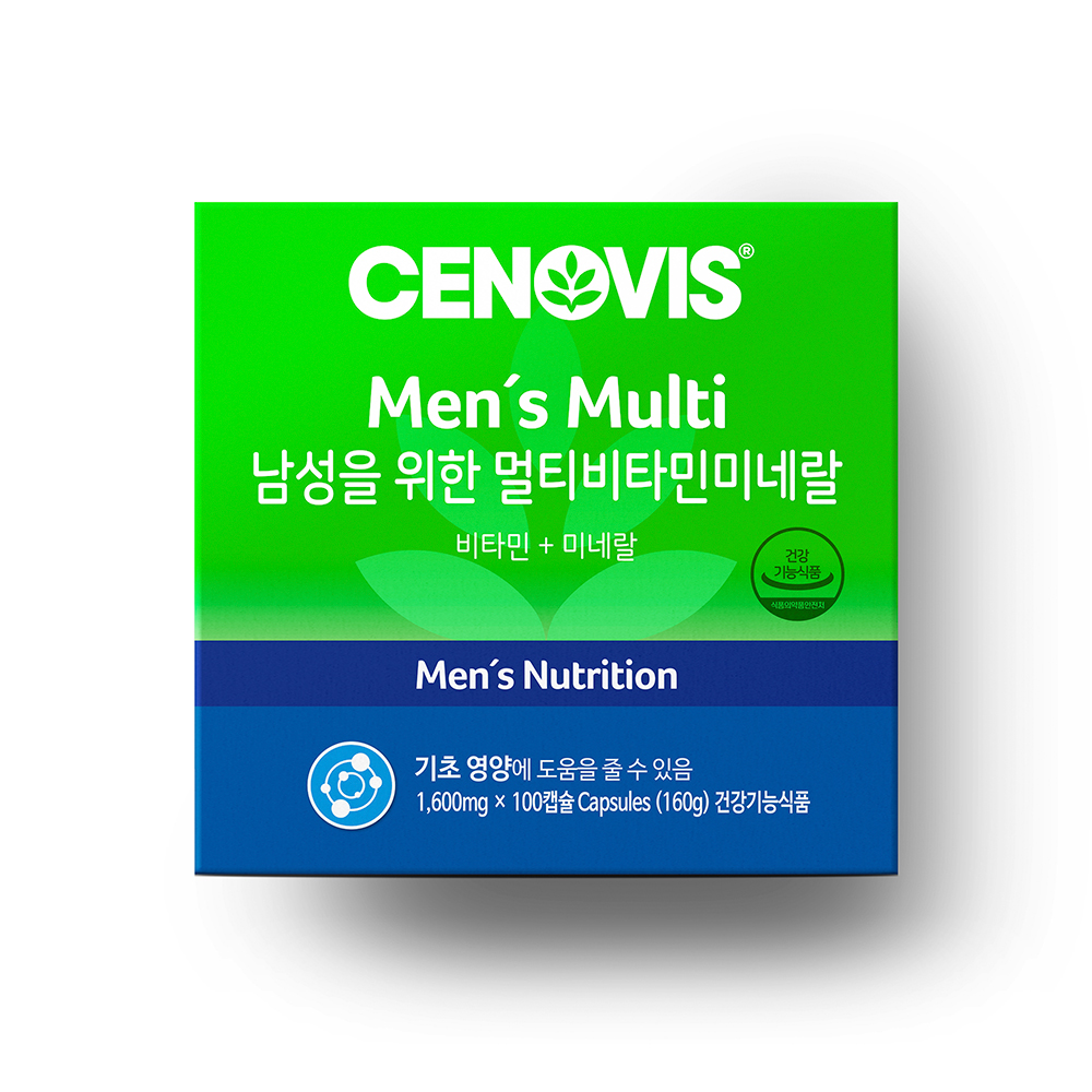세노비스 남성을 위한 멀티<b>비타민</b>미네랄 1600mg x 100캡슐, 1개