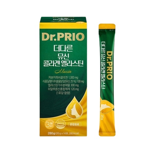 닥터프리오 <b>더다른 뮤신</b> 콜라겐 <b>엘라스틴</b> 20g x 14포, 1개