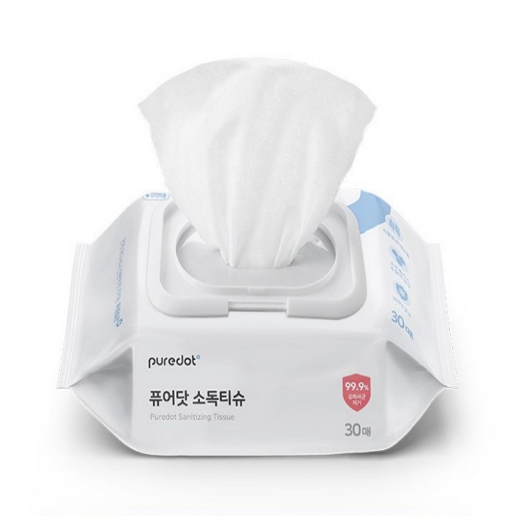 <b>퓨어닷</b> 소독티슈 캡형 30매, 20개