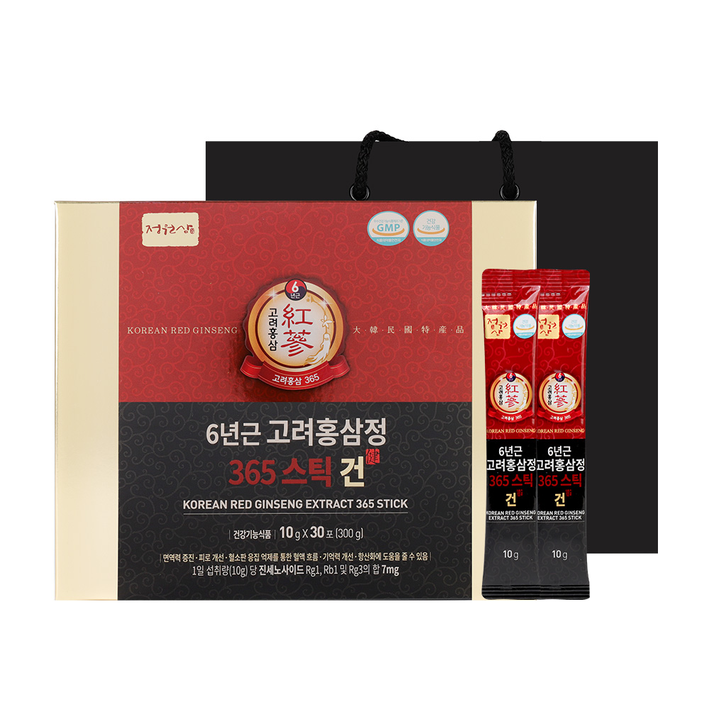 정원삼 6년근 고려홍삼정 365스틱 건 10g x 30포, 2개