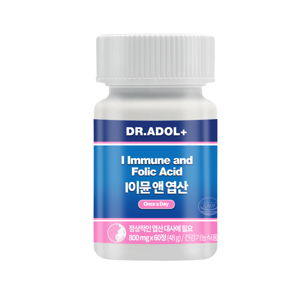 <b>닥터아돌</b> I이뮨 앤 엽산 800mg x 60정, 1개