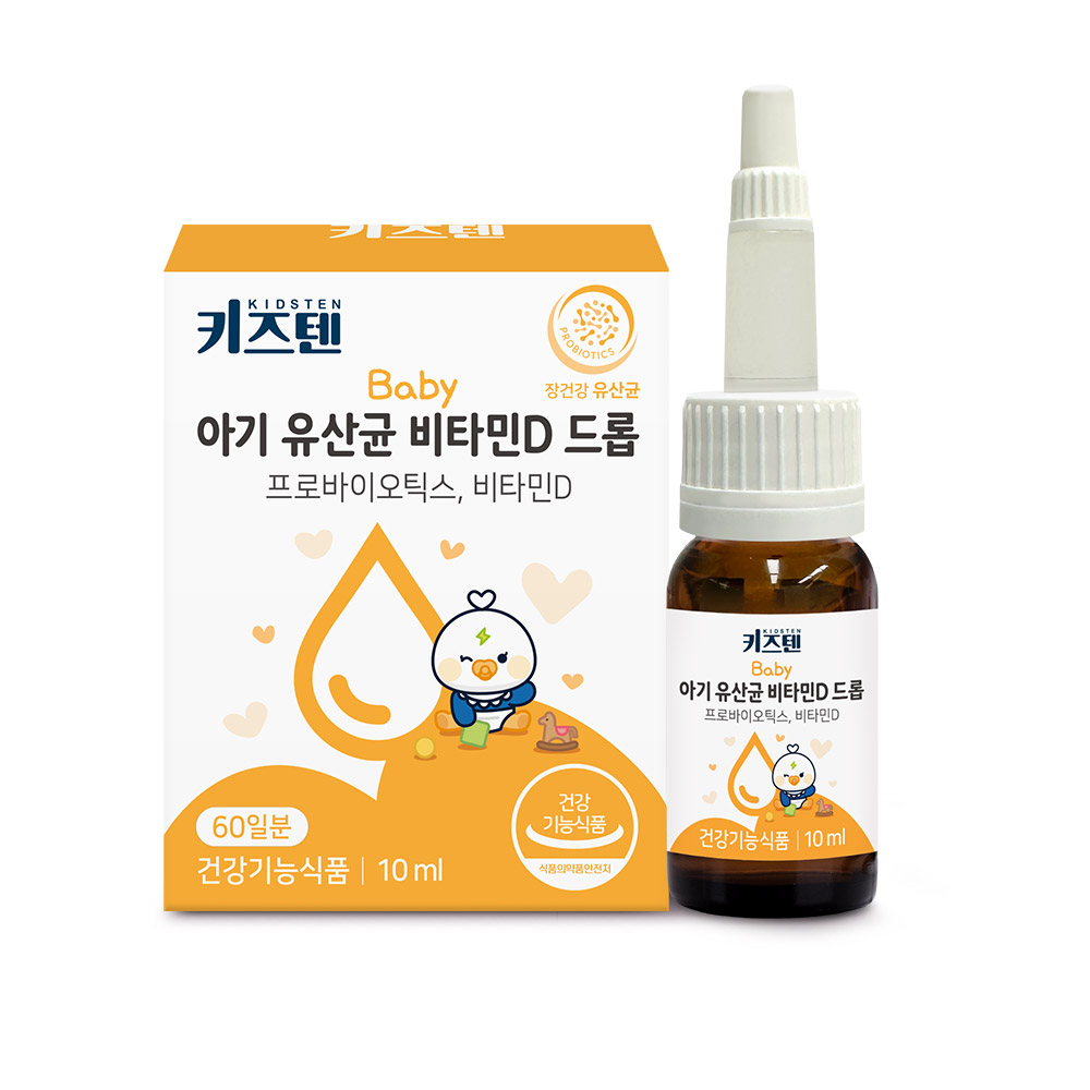 키즈텐 아기 유산균 비타민D 드롭 10ml, 1개