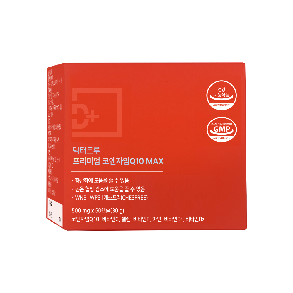 닥터<b>트루</b> 프리미엄 코엔자임 Q10 MAX  500mg x 60캡슐, 1개