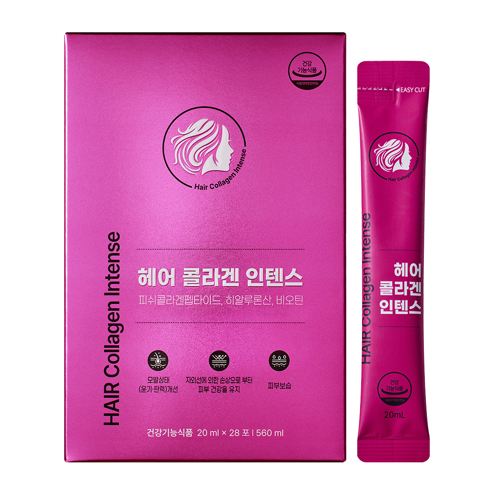 주영엔에스 헤어 <b>콜라겐</b> 인텐스 20ml x 28포, 4개