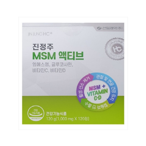 진정주 <b>MSM</b> 액티브 <b>1000mg</b> x 120정, 1개