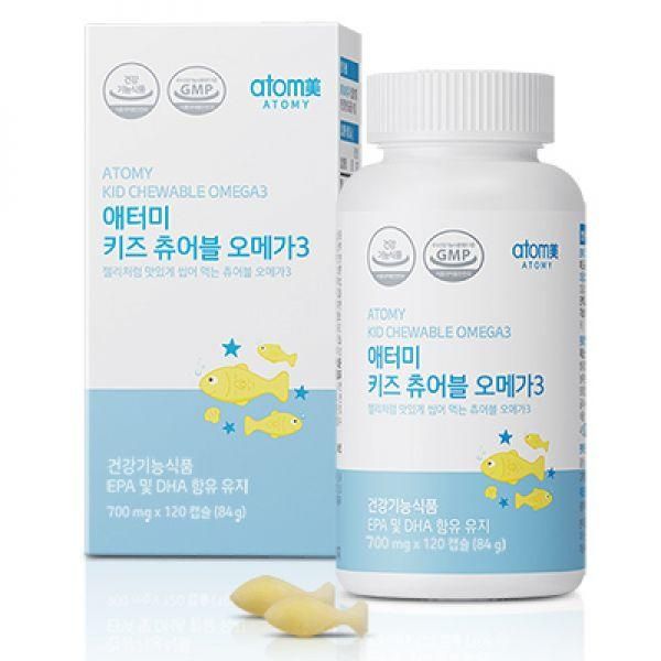 애터미 키즈 츄어블 오메가3 700mg x 120캡슐, 1개