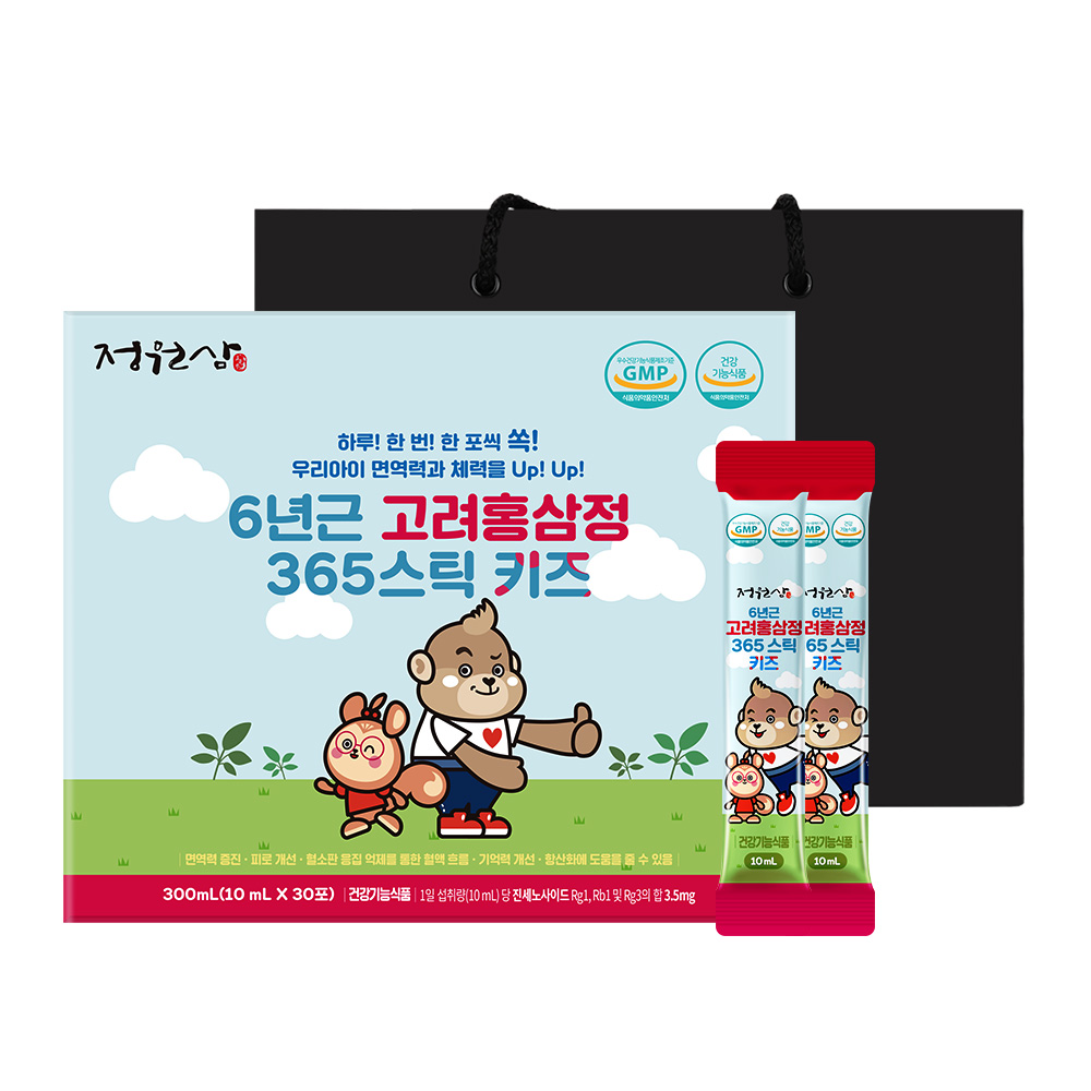 정원삼 6년근 고려홍삼정 365스틱 키즈 10ml x 30포, 1개