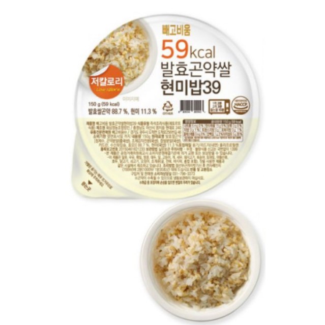 화심 빼고비움 발효곤약쌀현미밥39 150g, 10개