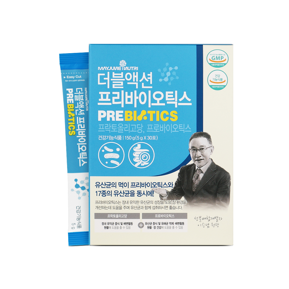 <b>메이준뉴트리 더블액션 프리바이오틱스</b> 5g x 30포, 6개