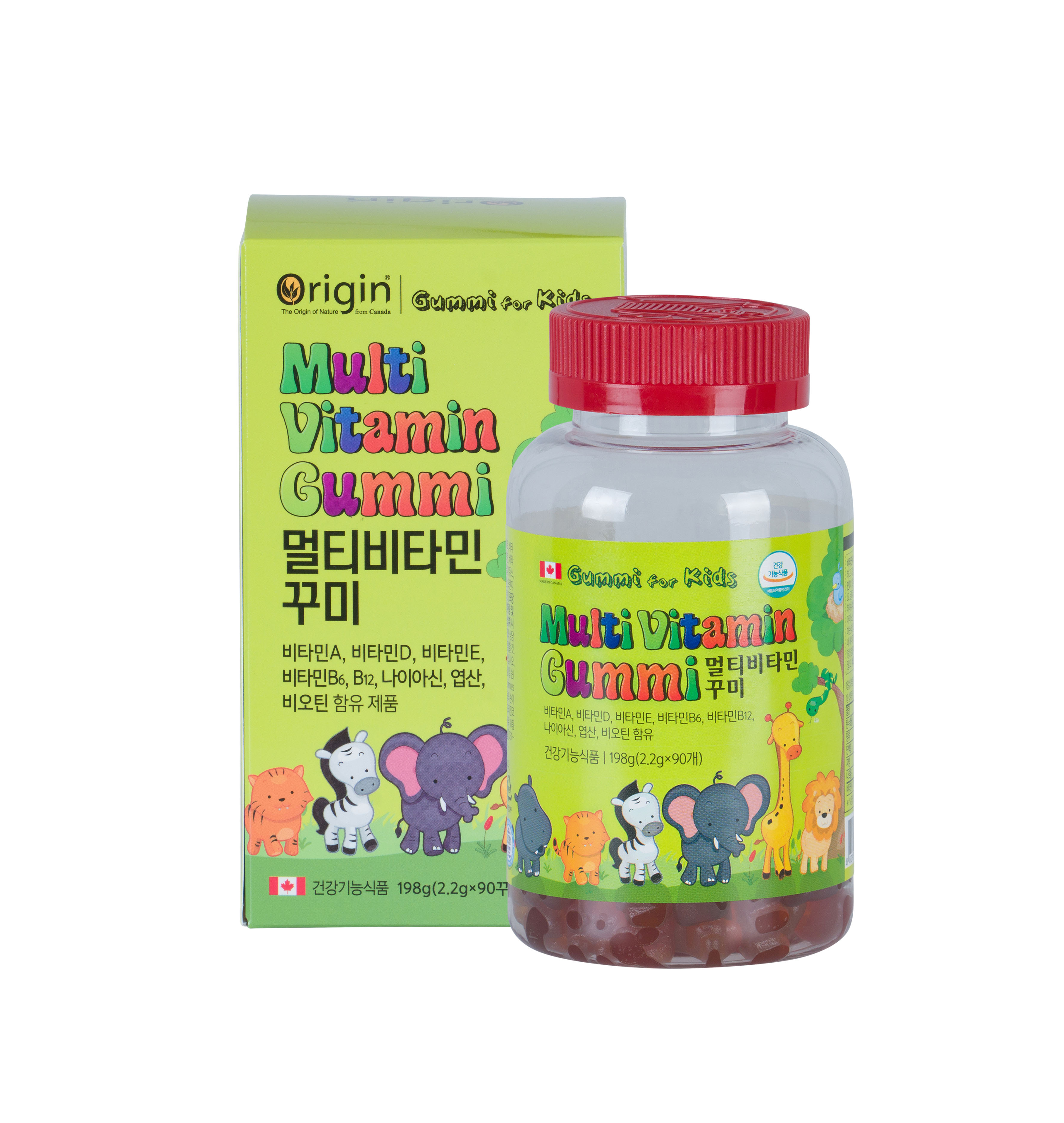오리진 멀티비타민 꾸미 2.2g x 90구미, 2개