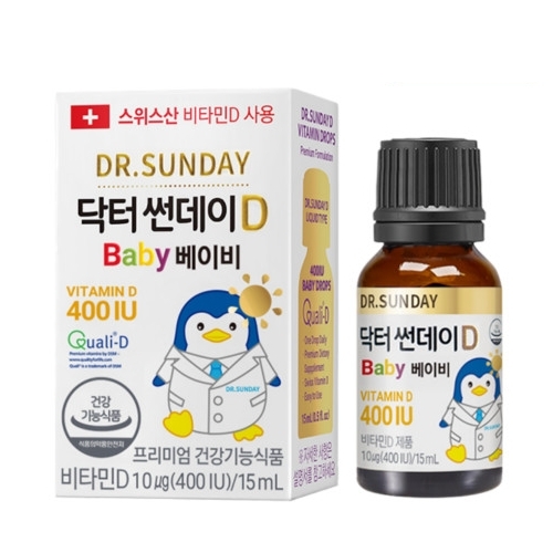닥터썬데이D 베이비 400IU 15ml, 1개