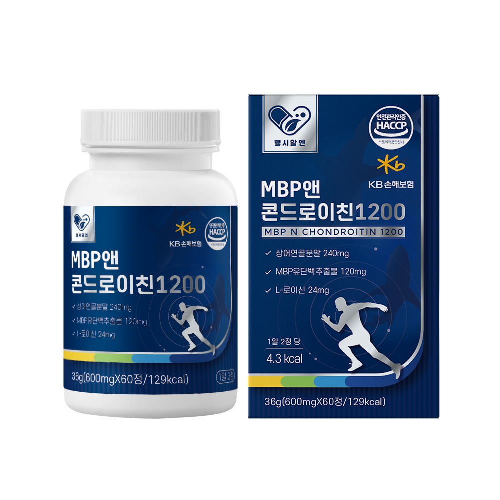 헬시알엔 MBP 앤 콘드로이친 1200 600mg x 60정, 1개