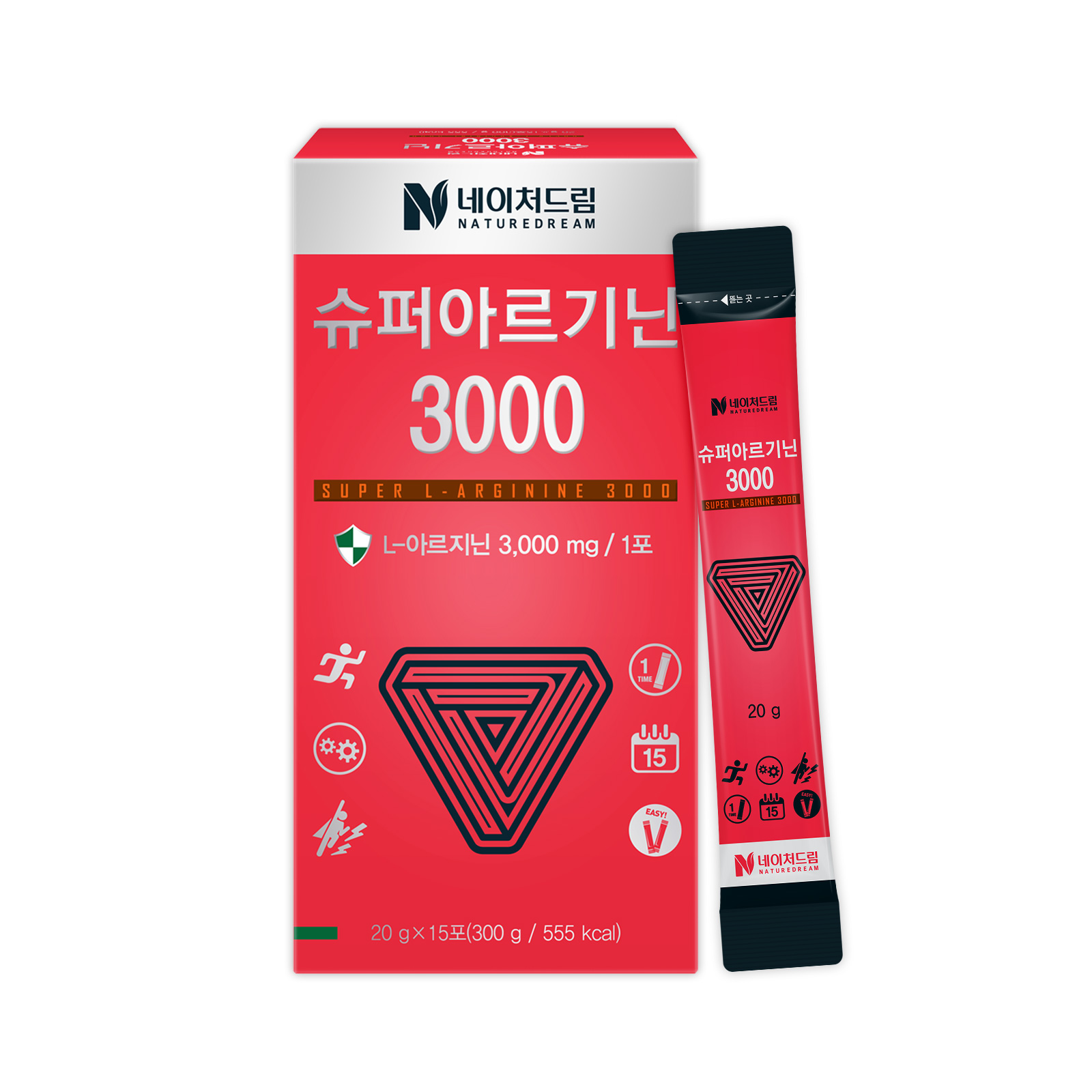 <b>네이처드림</b> 슈퍼<b>아르기닌</b>3000 20g x 15포, 6개