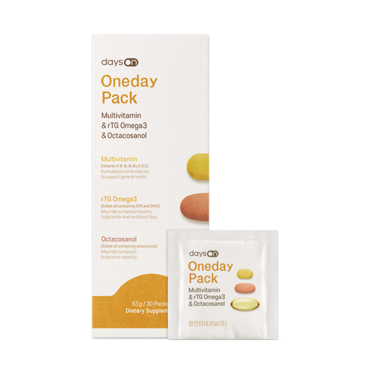 데이즈온 원데이팩 멀티비타민 알티지오메가3 옥타코사놀 2100mg x 30포, 3개