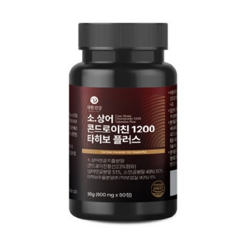 닥터그레잇 소상어 콘드로이친 1200 타히보 플러스 600mg x 60정, 1개