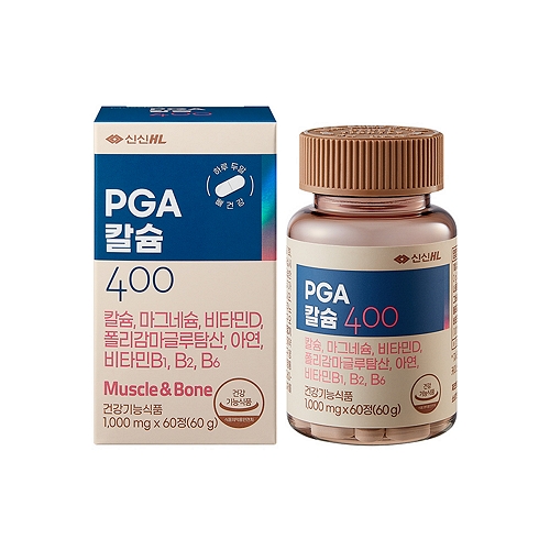 <b>신신제약</b> PGA 칼슘 400 1000mg x 60정, 1개
