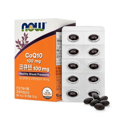 나우푸드 <b>코큐텐 100mg</b> 300mg x 60<b>캡슐</b>, 2개