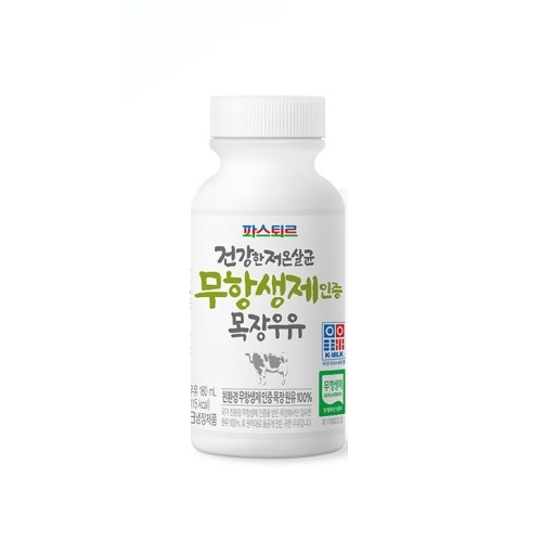 롯데푸드 파스퇴르 무항생제 인증 목장우유