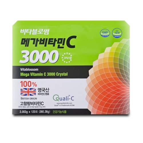 비타블로썸 메가<b>비타민C</b> 3000 크리스탈 3.003g x 60포, 1개