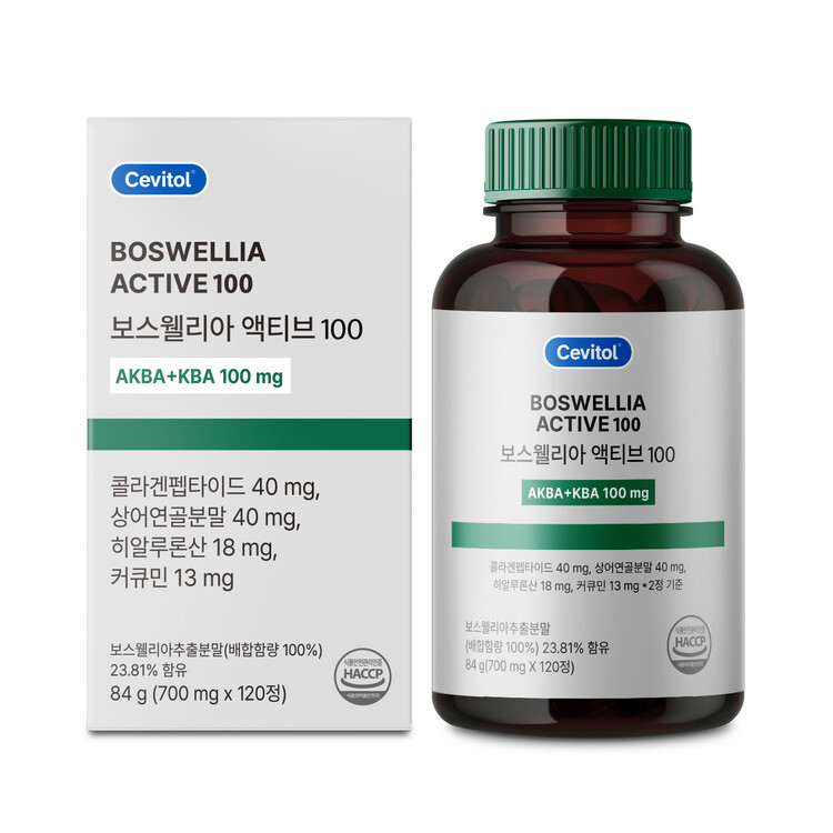 세비톨 <b>보스웰리아</b> 액티브 100 700mg x 120정, 1개