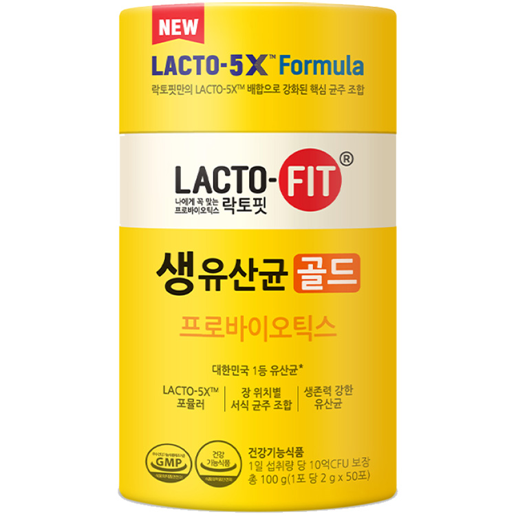 락토핏 생유산균 골드5X  2g x 50포, 1개