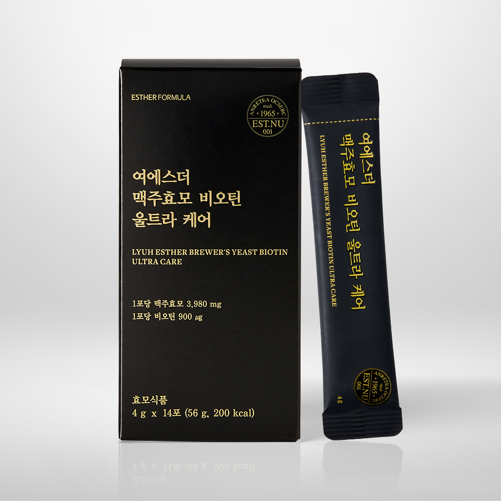 에스더포뮬러 여에스더 <b>맥주효모</b> 비오틴 울트라 케어 4g x 14포, 1개