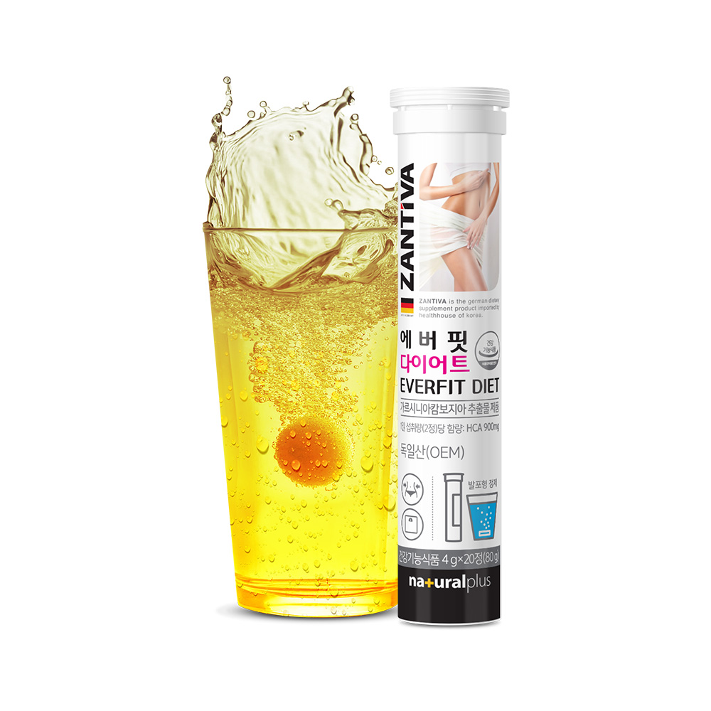 <b>내츄럴플러스</b> 에버핏 다이어트 4000mg x 20정, 5개