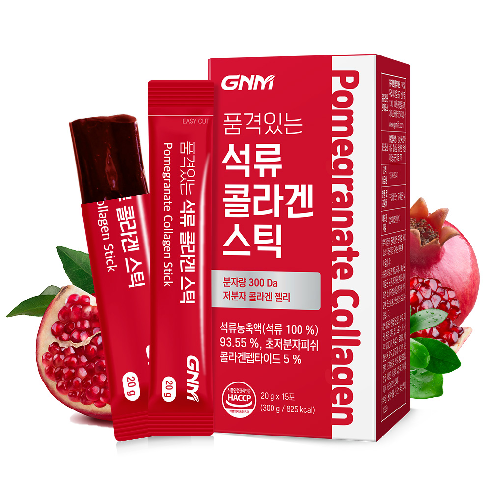 GNM자연의품격 품격있는 <b>석류 콜라겐</b> 스틱 20g x 15포, 3개