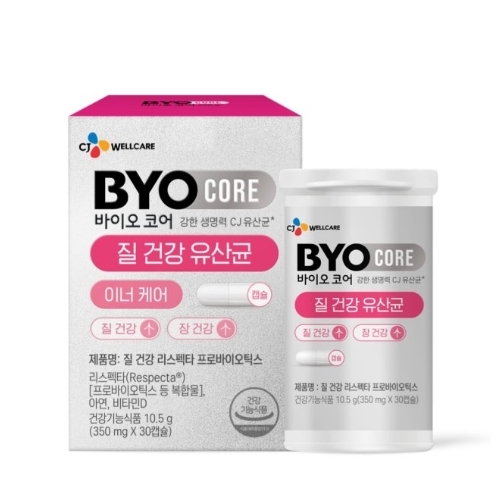 바이오코어 질 건강 <b>유산균</b> 이너<b>케어</b> 350mg x 30캡슐, 3개