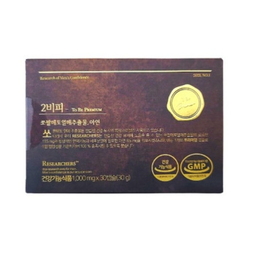 <b>리서쳐스</b> 투비피 <b>쏘팔메토</b> 1000mg x 30캡슐, 1개