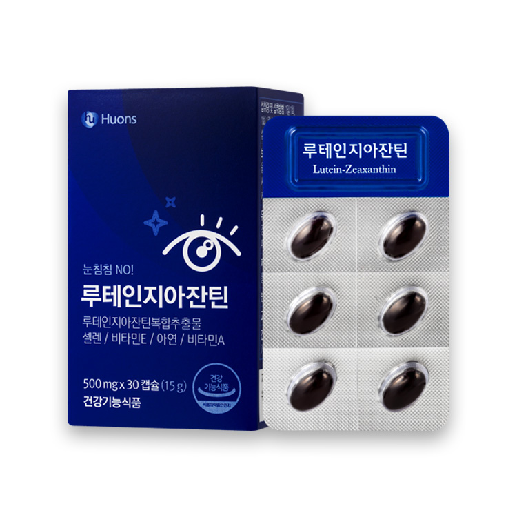 휴온스N 루테인 지아잔틴 500mg x 30캡슐, 6개