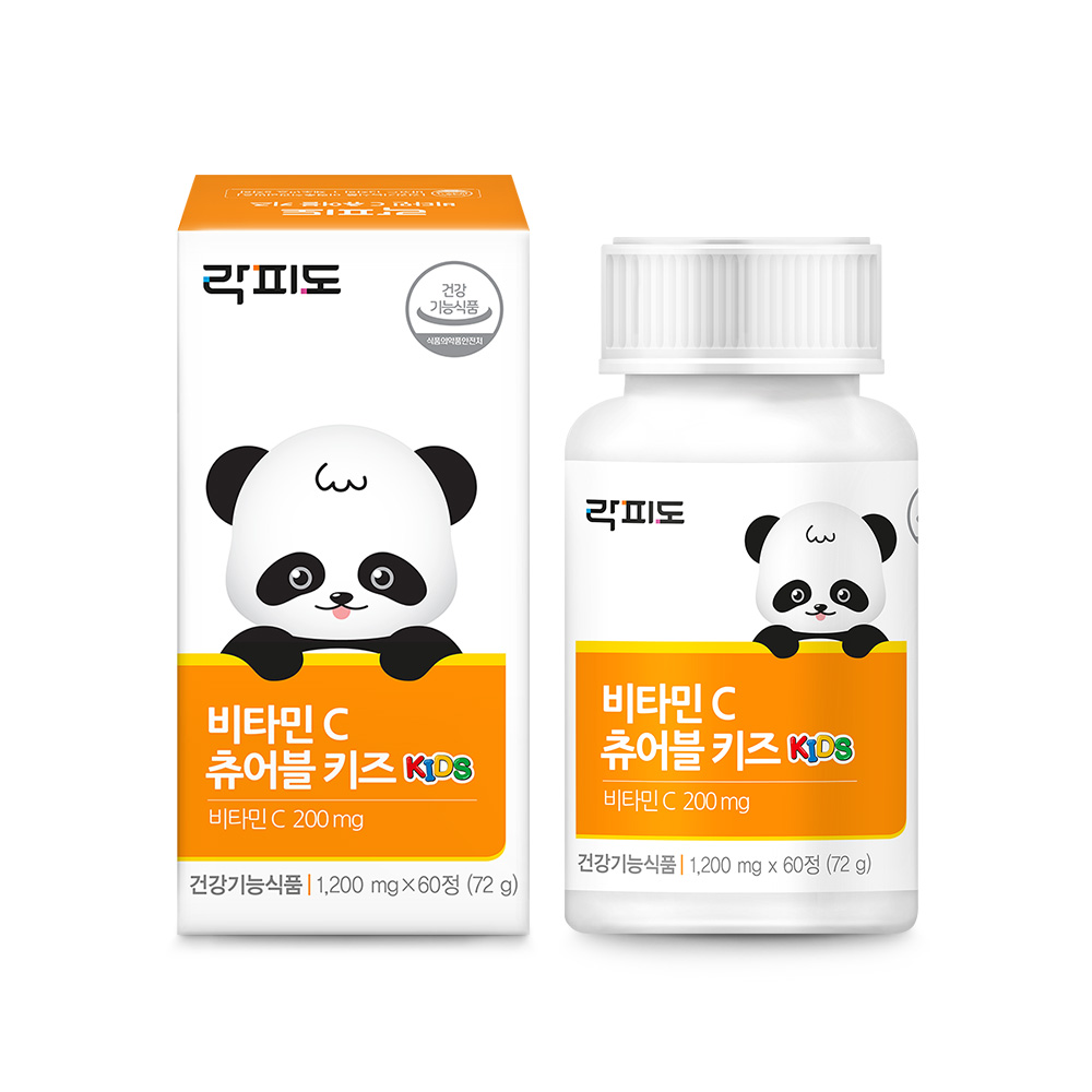 락피도 비타민 C 츄어블 키즈 1200mg x 60캡슐, 1개