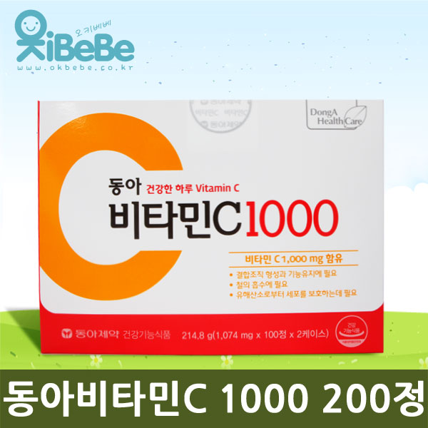 <b>동아 비타민</b>C 1000mg x 200정, 4개